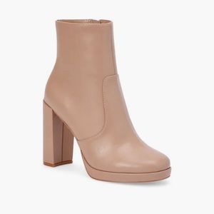 Never worn block heel nude booties!